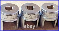 Snap-On 11 Pcs WeatherHead 3/8 Dr Sockets 25/32 to 3/8 Hydraulic fittings USA