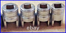Snap-On 11 Pcs WeatherHead 3/8 Dr Sockets 25/32 to 3/8 Hydraulic fittings USA