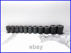 Snap On 11pc 1/2 Drive 6pt Sae Flank Drive Shallow Impact Socket 3/8-1 7159