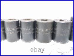 Snap On 11pc 1/2 Drive 6pt Sae Flank Drive Shallow Impact Socket 3/8-1 7159