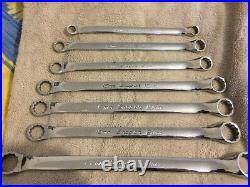 Snap On 12-Point Metric 10° Offset Box Wrench / Spanner Set x7 (10 to 24mm)