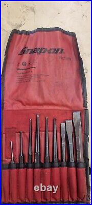 Snap On 12 pc Punch and Chisel Set PPC710BK