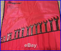 Snap On 14 Pc 12 Pt Sae Combination Wrench Set No. Oex714k 3/8 Thru 1+1/4