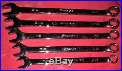 Snap On 14 Pc 12 Pt Sae Combination Wrench Set No. Oex714k 3/8 Thru 1+1/4