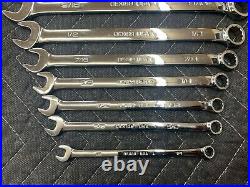 Snap On 14-Piece 12-Point SAE Flank Drive Combination OEX Wrench Set 1/4-1