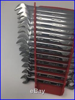 Snap On 14 Piece 4 Way Angle Head Open End Wrench Set 3/8- 1 1/4 MINT