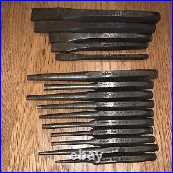 Snap-On 15 Piece Punch & Chisel Set Mixed Lot