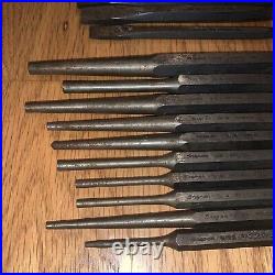 Snap-On 15 Piece Punch & Chisel Set Mixed Lot