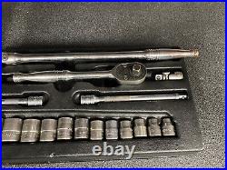 Snap On 17 Pc 3/8 Drive Shallow Metric Set