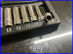 Snap On 17 pc 3/8 Drive Deep 6-Point Metric Starter Set STARTERSET3
