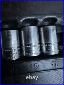 Snap On 1/2 Chrome Socet Set