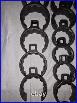 Snap On 1/2 Drive 12-Point SAE Flank Drive Deep Flare Nut Crowfoot Wrench Set