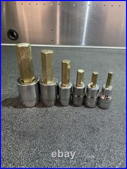 Snap On 1/2 Drive Allen Hex Sockets