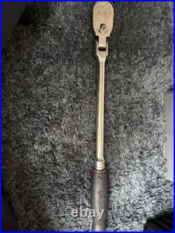 Snap On 1/2 Drive Dual 80 Technology Soft Grip Long Handle Flex-Head Ratchet