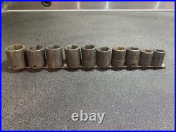 Snap On 1/2 Drive Impact Sockets Big Set