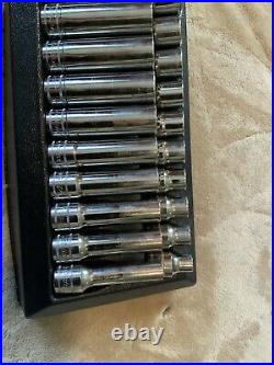 Snap On 1/2 Drive Socket Set, Deep And Shallow, 6 Point, Metric