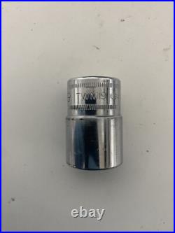 Snap On 1/2 Flank Drive Shallow Socket Set 10-19mm 6 Point Metric