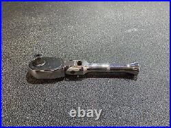 Snap On 1/2 Inch Drive Stubby Flex Flexi Head Quick Release Ratchet SRKF80A