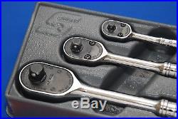 Snap-On 1/4, 3/8 and 1/2 Drive Ratchet Set RAT80PK S80A F80 T72 SHIPS FREE