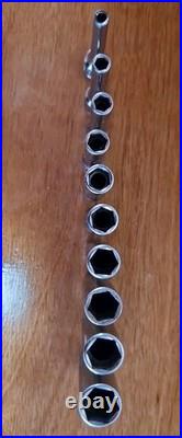 Snap On 1/4 Drive STMM 6-Point Deep Socket 4mm 13mm Lot X 10