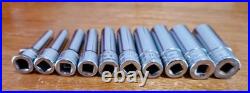 Snap On 1/4 Drive STMM 6-Point Deep Socket 4mm 13mm Lot X 10