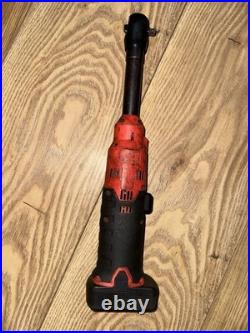 Snap On 1/4 Inch Drive Extended Battery Ratchet Orange (battery not included)