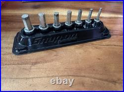 Snap On 207EFAMY 7 pc 3/8 Drive Metric Hex Bit Socket Set (4-10 mm)