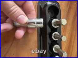 Snap On 207EFAMY 7 pc 3/8 Drive Metric Hex Bit Socket Set (4-10 mm)