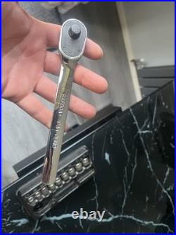 Snap On 210RAFSMA 3/8 Shallow Slim Ratchet And 10 Piece Socket Set Rrp £330 Snap On 210RAFSMA 3/8 Shallow Slim Ratchet And 10 Piece Socket Set Rrp £330
