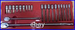 Snap On 221EFTXSET 21pc Long Ratchet Combination Torx Set FLL80 TLL72 FTXB FTXL