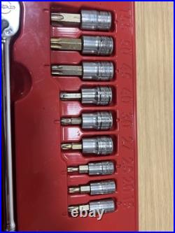 Snap On 221EFTXSET 21pc Long Ratchet Combination Torx Set FLL80 TLL72 FTXB FTXL