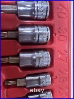 Snap On 221EFTXSET 21pc Long Ratchet Combination Torx Set FLL80 TLL72 FTXB FTXL