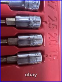 Snap On 221EFTXSET 21pc Long Ratchet Combination Torx Set FLL80 TLL72 FTXB FTXL