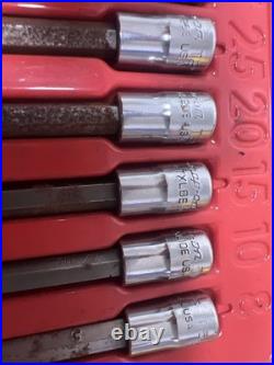Snap On 221EFTXSET 21pc Long Ratchet Combination Torx Set FLL80 TLL72 FTXB FTXL