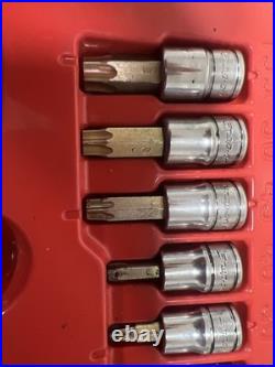Snap On 221EFTXSET 21pc Long Ratchet Combination Torx Set FLL80 TLL72 FTXB FTXL