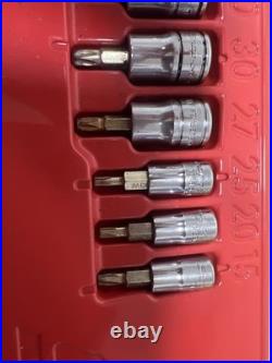 Snap On 221EFTXSET 21pc Long Ratchet Combination Torx Set FLL80 TLL72 FTXB FTXL