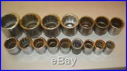 Snap On 23 Pc 3/4 In Drive Sae Socket Set 12 Point 15/16 In 2+3/8 In