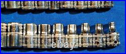 Snap-On 26 pc 1/4 Dr 6-Pt Metric Shallowith Deep Socket Set 15mm-4mm 124STTMM +2