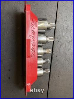 Snap On 305STSMSE 5-piece 1/2 drive stubby triple square socket set