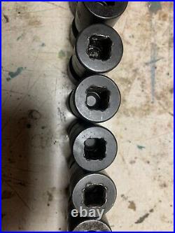 Snap On 312ipl 1/2-drive 12-piece Shallow Swivel Impact Socket Set 6-point USA