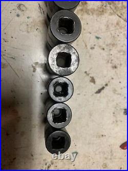 Snap On 312ipl 1/2-drive 12-piece Shallow Swivel Impact Socket Set 6-point USA