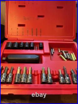 Snap-On 34pc 3/8 Drive Impact Driver Set 234EPIT INCOMPLETE SET