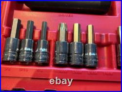 Snap-On 34pc 3/8 Drive Impact Driver Set 234EPIT INCOMPLETE SET
