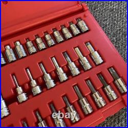 Snap On 37-Piece Combination Drive Socket Set TORX/Hex 237HEXTORXST? VGC
