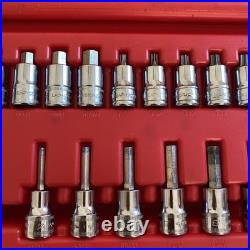 Snap On 37-Piece Combination Drive Socket Set TORX/Hex 237HEXTORXST? VGC