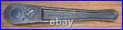 Snap On 3/8 Drive Black Industrial Ratchet # GFN720 Date Coded 1978. 6 Long