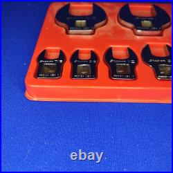 Snap-On 3/8 Drive SAE Open End Crows Foot 11 Piece Set With Tray 211FCOA