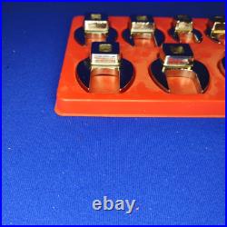 Snap-On 3/8 Drive SAE Open End Crows Foot 11 Piece Set With Tray 211FCOA