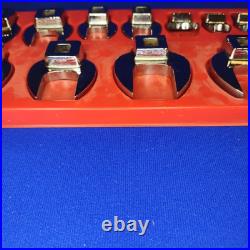 Snap-On 3/8 Drive SAE Open End Crows Foot 11 Piece Set With Tray 211FCOA