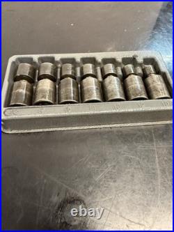 Snap On 3/8 Drive swivel 6-Point Metric Flank Drive Shallow Impact Socket Set Snap On 3/8 Drive swivel 6-Point Metric Flank Drive Shallow Impact Socket Set